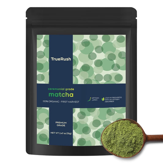 Peralpow Ceremonial Grade Matcha – Authentic Japanese First Harvest Ceremonial Blend Green Tea Powder from Uji, Kyoto (70g / 2.47oz)
