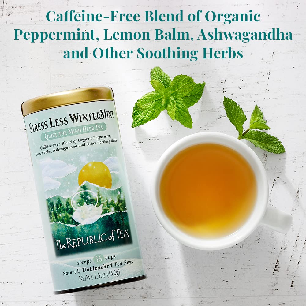 The Republic of Tea Stress Less WinterMint Herbal Tea