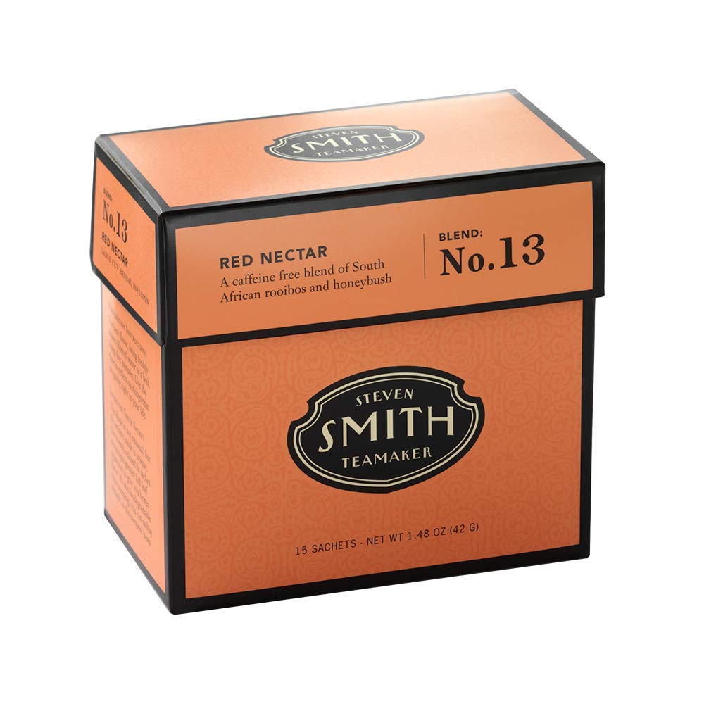 STEVEN SMITH TEAMAKER Smith Teamaker | Red Nectar No. 13 - Rooibos & Honeybush | Caffeine-Free Rooibos Blend (15 Sachets