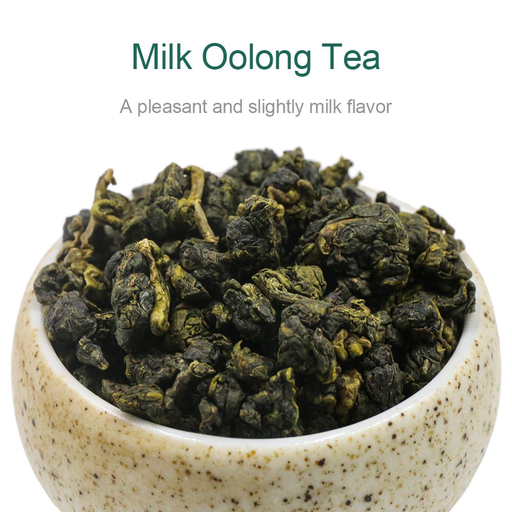 FullChea Milk Oolong Tea - Loose Leaf - Taiwan High Mountain Jin Xuan - Naturally Milky & Silky - 4oz / 113g
