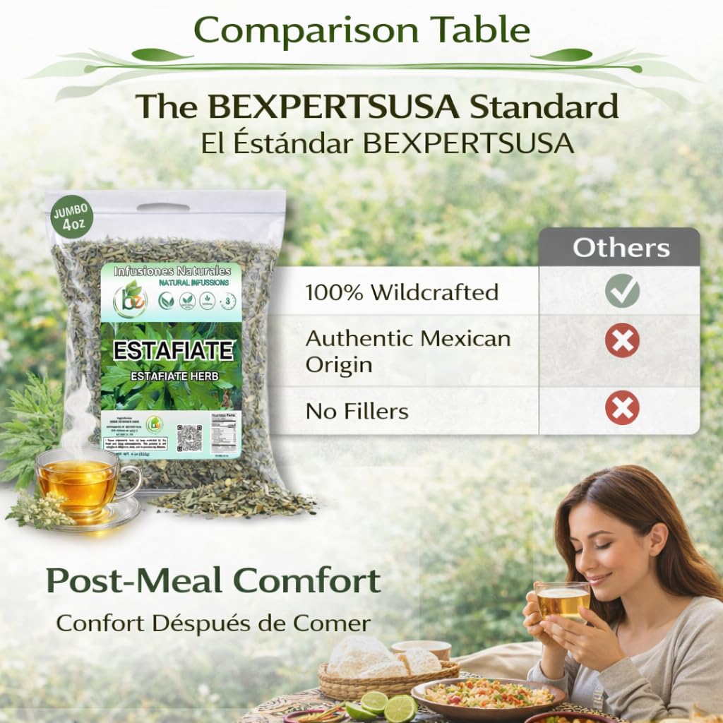 B-Experts Estafiate Herbal Tea (4 oz) – 100% Natural Mexican Mugwort (Artemisia ludoviciana) – Traditional Mexican botanical