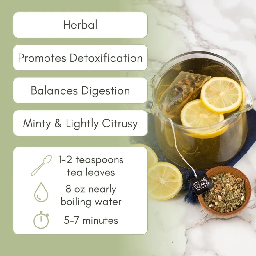 Organic Detox Loose Leaf Tea - 2 oz Bag (approx. 30 servings) | Full Leaf Tea Co.