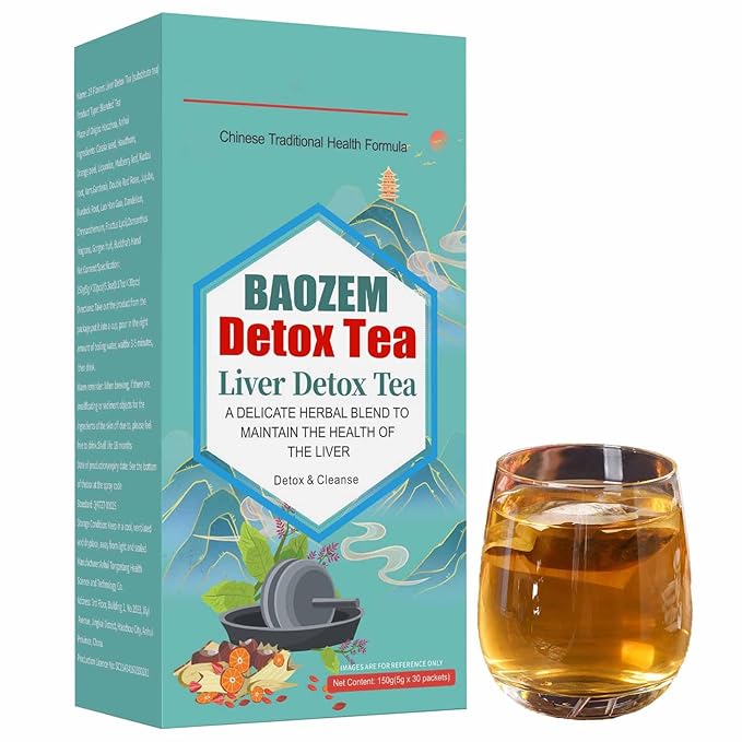 Baozem Herbal Tea with 18 Herbs, Natural Formulation, Natural Sugar-Free Blend, Vegan & Caffeine-Free, 30 tea Bags (1)