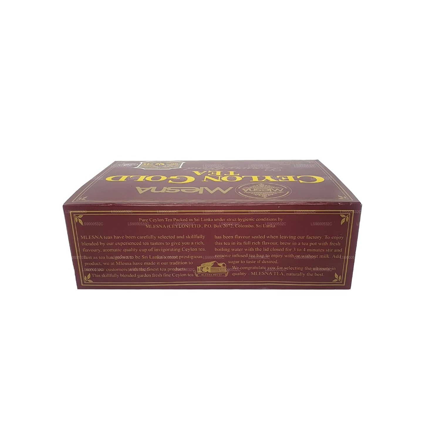 Mlesna Ceylon Gold Tea Luxury Blend -Premium quality 100 tea Bags 200g (7.05 Oz)