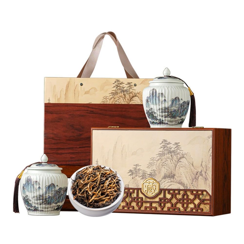 Favorites Sampler Set,Loose Leaf,Tea Variety Green,Herbal,Black 山水有茗陶瓷云南滇红1件共250g Favorites Sampler Set,Loose Leaf,Tea Variety Green,Herbal,Black