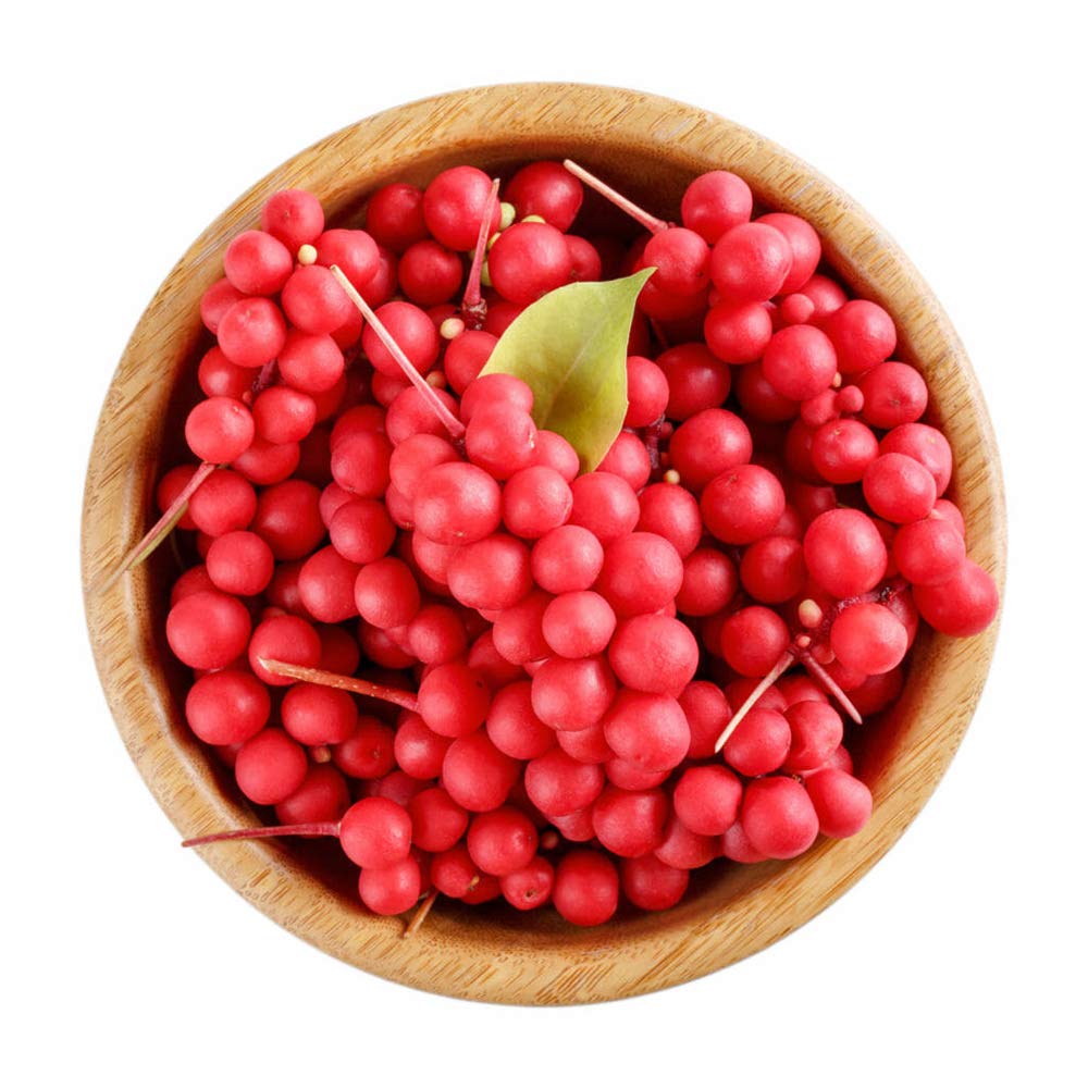 TEGHEE Nature Organic Schisandra Berries Dried Loose Bulk Herbs Schisandra Chinensis （Wu Wei Zi）Tea