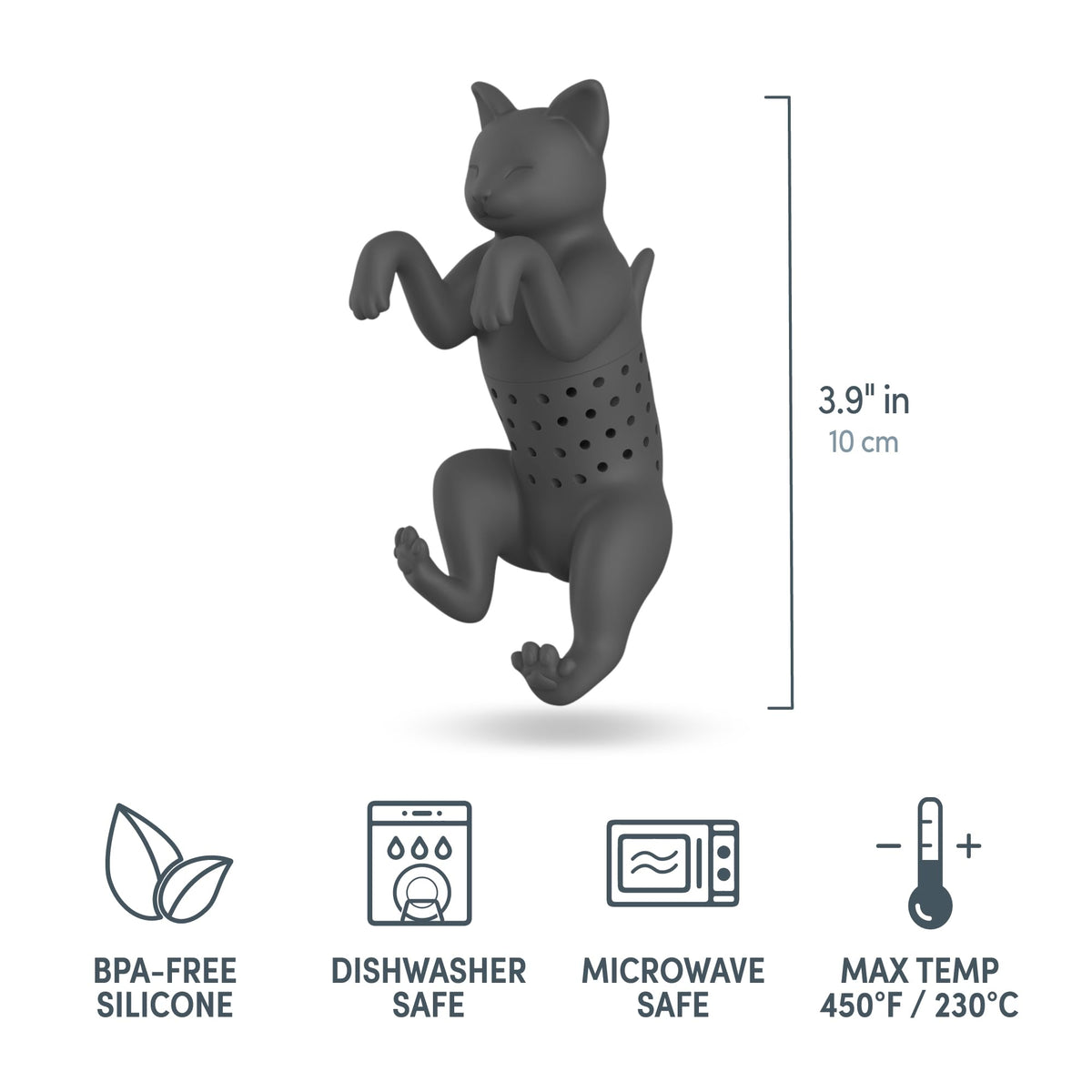 Fred & Friends Genuine Fred PURRTEA Cat Silicone Tea Infuser