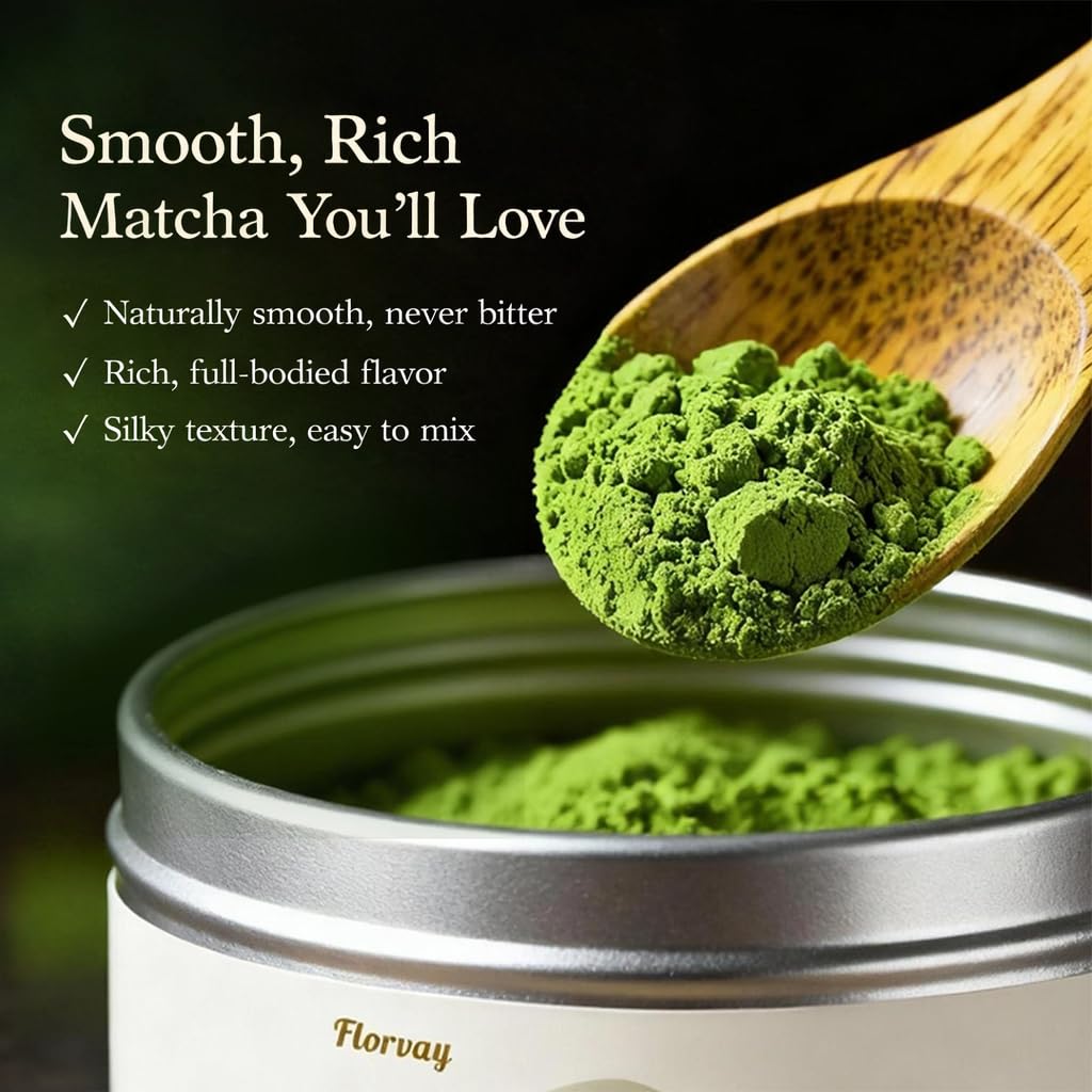 Japanese Ceremonial Grade Matcha Powder – USDA Organic | 3oz Tin | Smooth Taste with Low Bitterness | Calm, Clear Energy | Pure Matcha