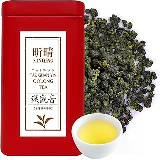 Xin Qing Tieguanyin Oolong Tea Tie Guan Yin Tea Iron Goddess Tieguanyin Taiwan High Mountain Oolong Tea Taiwan Gaoshan Ulong Tea 200g/7.05oz
