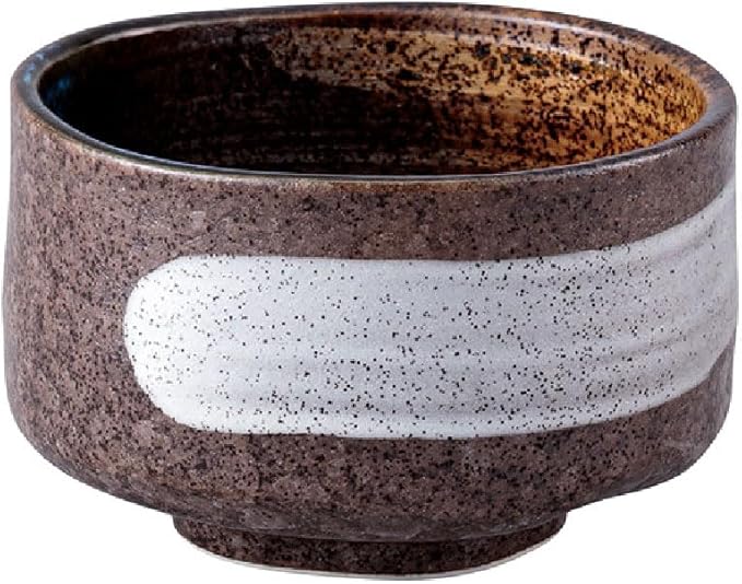 Japanese Traditional Handcrafted Mino Matcha Chawan Tea Bowl Cup Ceremony Tableware Pottery (Hagorom