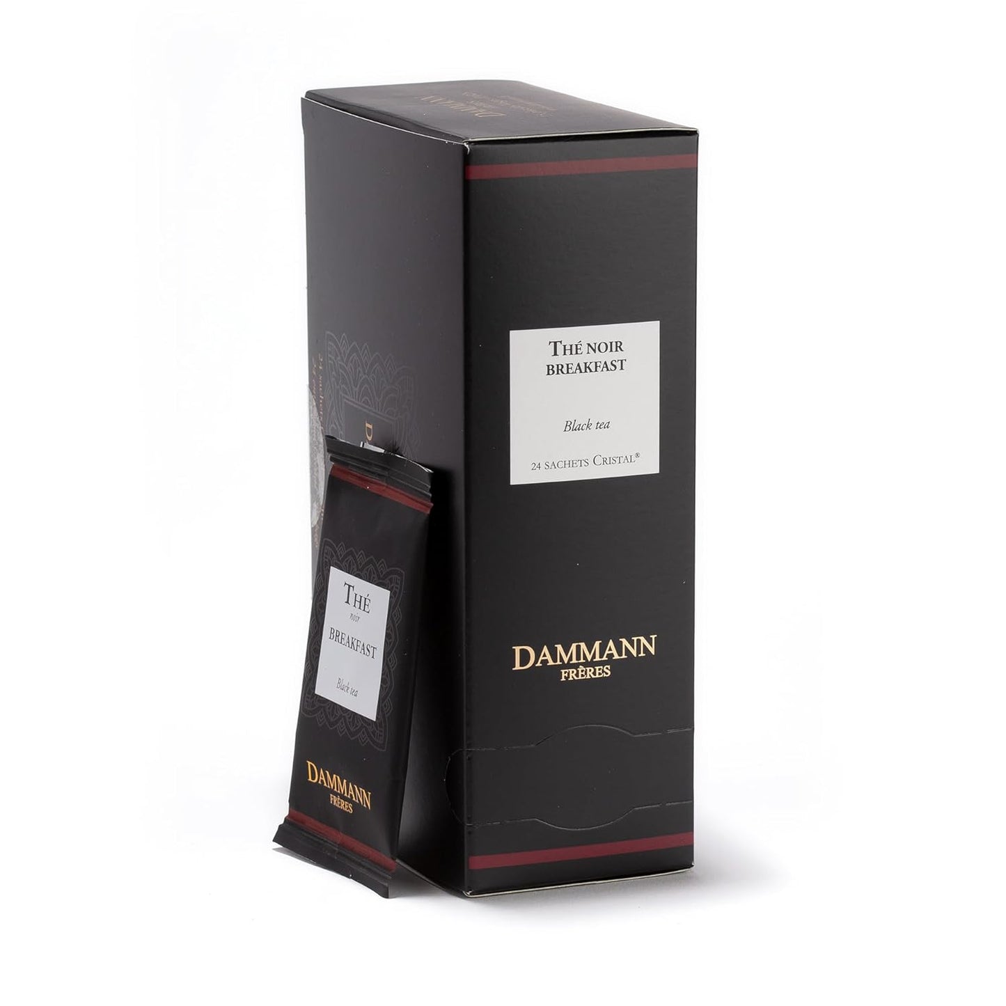 Dammann Freres Loose Leaf, Breakfast Blend Premium Gourmet French Black Tea, 24 Count (Single Pack)
