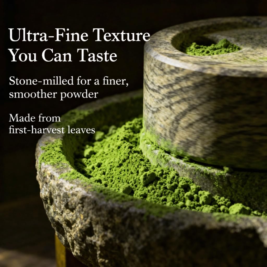 Japanese Ceremonial Grade Matcha Powder – USDA Organic | 3oz Tin | Smooth Taste with Low Bitterness | Calm, Clear Energy | Pure Matcha