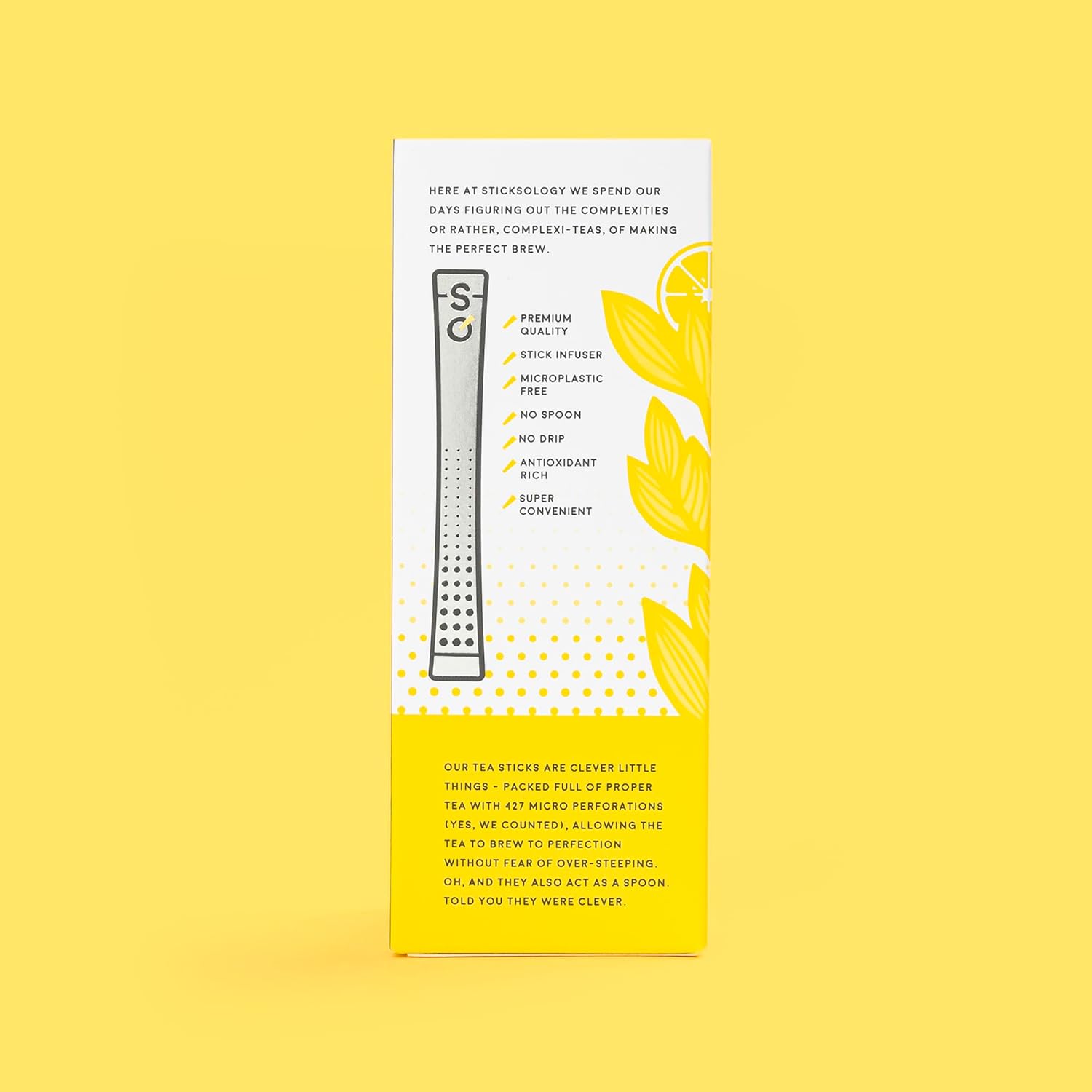 Sticksology Zesty Lemon Tea Sticks - Fruit Tea