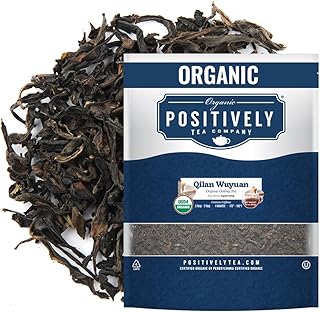Organic Positively Tea Company, Qilan Wuyuan Oolong Tea, Loose Leaf, 16 Ounce