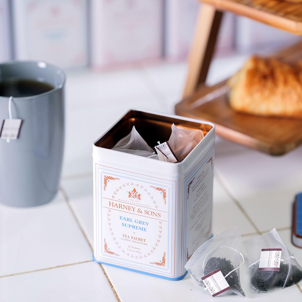 Harney &amp; Sons Earl Grey Supreme, Black Tea, 20 Sachets