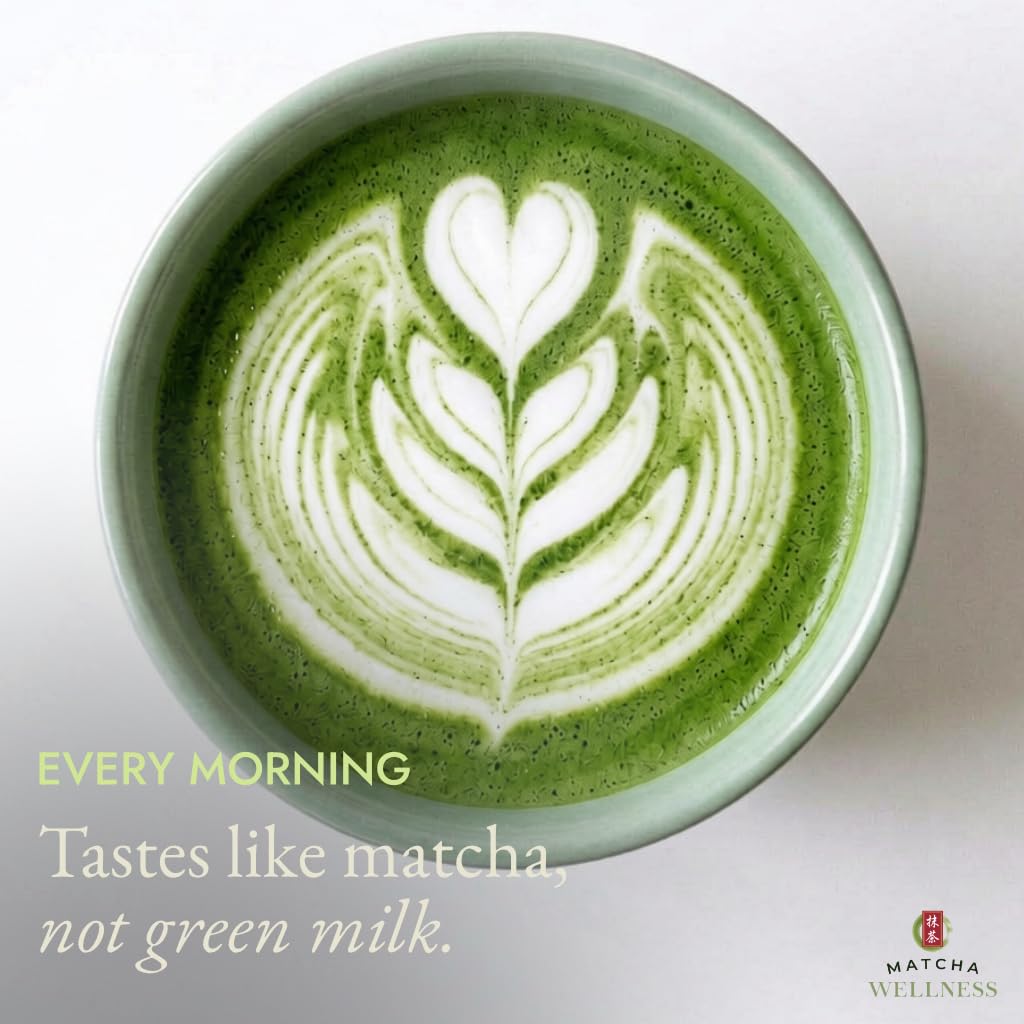 Matcha Wellness Matcha Green Tea Powder Latte Grade 1.76oz