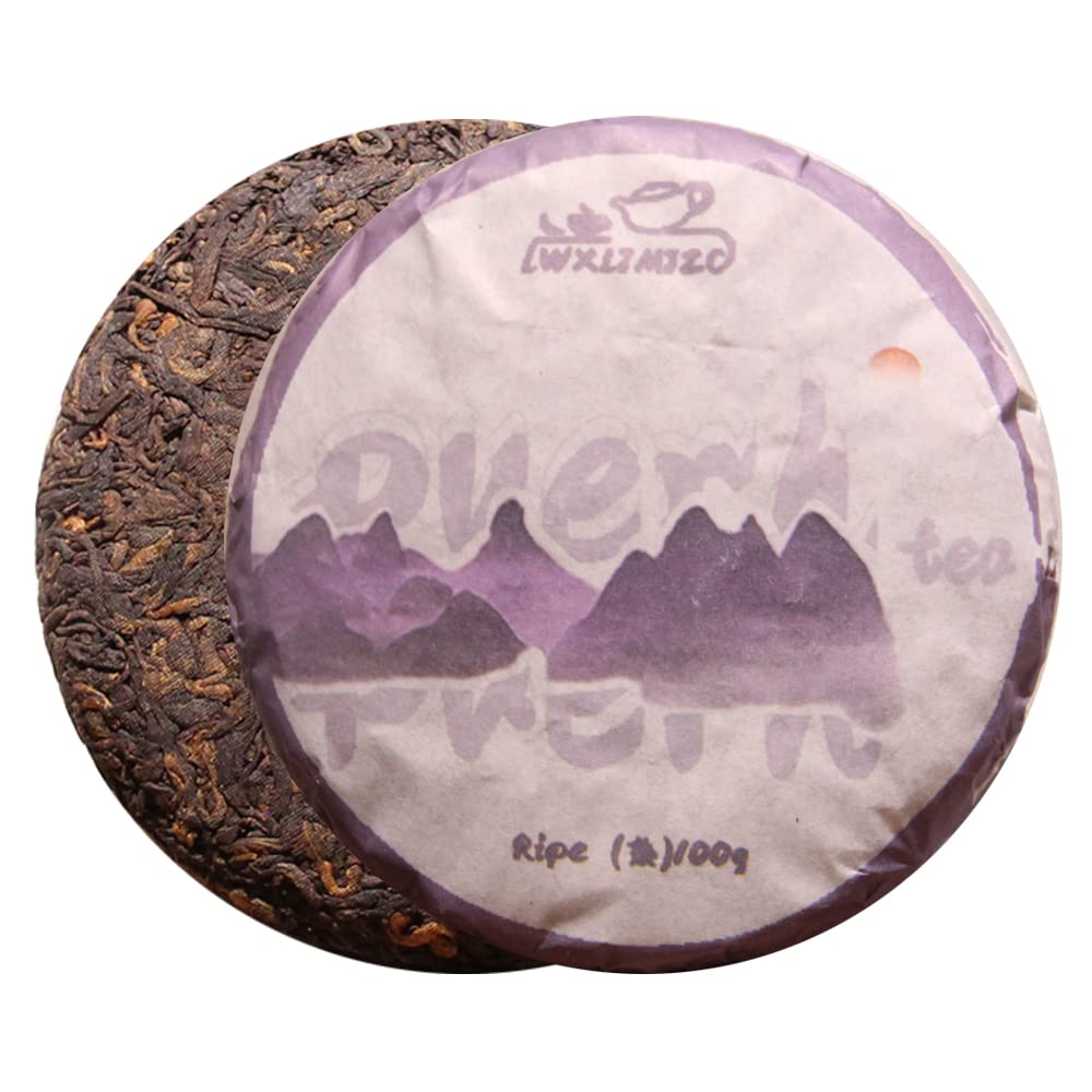 LWXLJMJZC Pu-erh Tea, Ripe Cake, Aged 2020, 3.53oz