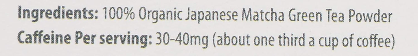 Jade Leaf Matcha, Matcha Japanese Ceremonial Grade Organic, 7 Count, 7 Gram