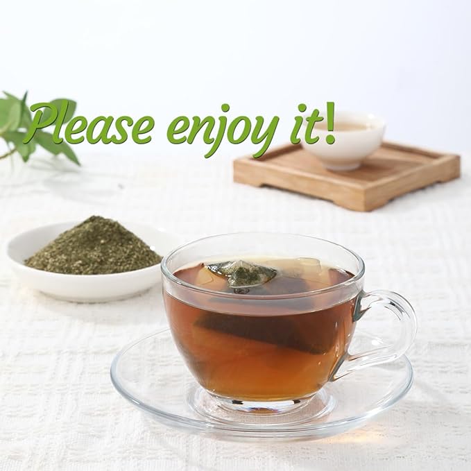 100 Premium Papaya Leaf Tea Bags, Made with 100% Natural Papaya Leaves, Free Wellness Tea, No Additives & Caffeine Free.