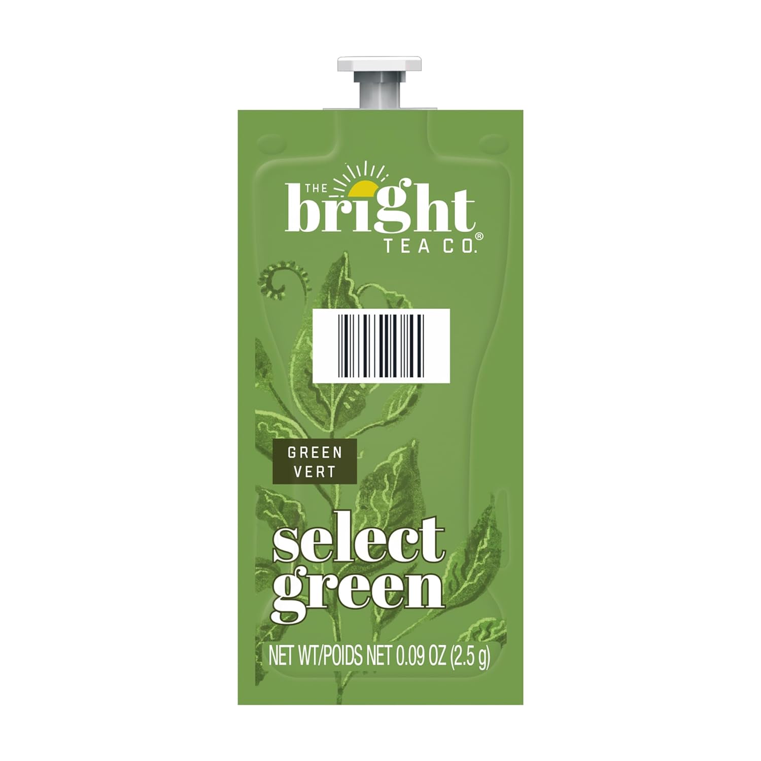 Flavia Bright Tea Co. Select Green Tea Freshpacks works only with Flavia Brewers (Case of 100)