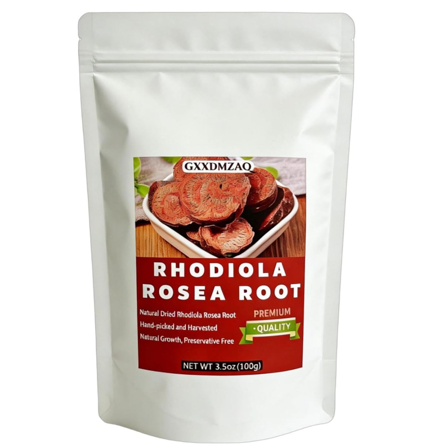 Premium Rhodiola Rosea Root Cuts - 100g (3.5 oz) Goldenseal Herbs | Dried Adaptogen Root for Tea | Cut & Sifted, No Additives | Mountain-Grown
