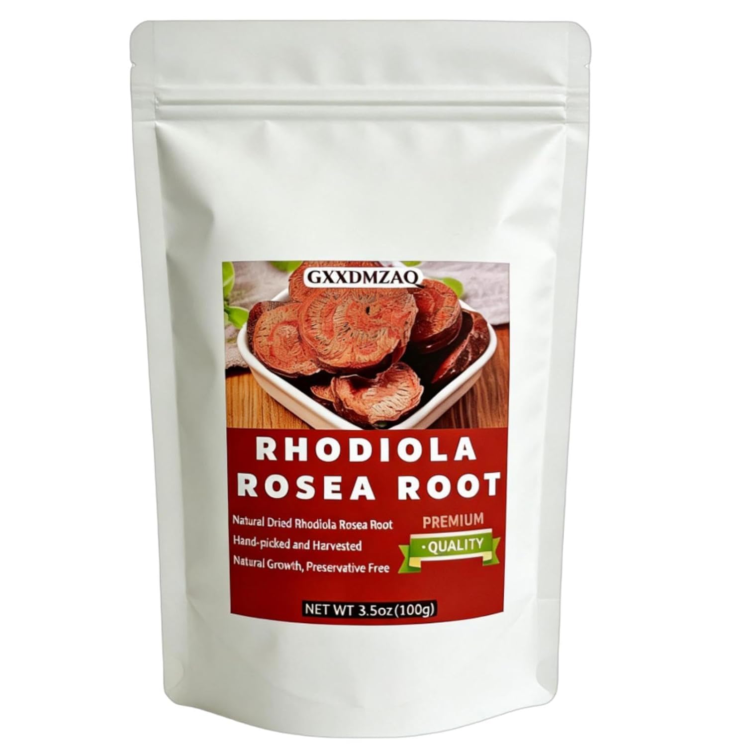 Premium Rhodiola Rosea Root Cuts - 100g (3.5 oz) Goldenseal Herbs | Dried Adaptogen Root for Tea | Cut & Sifted, No Additives | Mountain-Grown