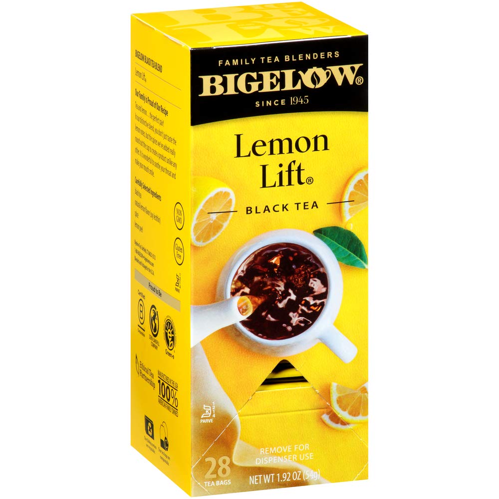 Bigelow Tea Bigelow Lemon Lift Black Tea Bags 28 Count (Pack of 1) Lemon Flavored Black Tea Naturally & Artificially Flavored