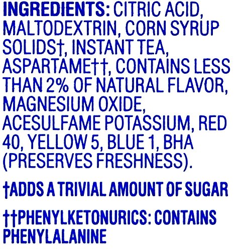 Crystal Light Iced Tea On The Go with Lemon, 10-Count, 0.7-Ounce Packages (Pack of 6)
