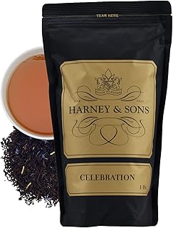 Harney & Sons Celebration Tea, 16 oz loose, Black Yea with Cinnamon, Apricot and Hazelnut flavors