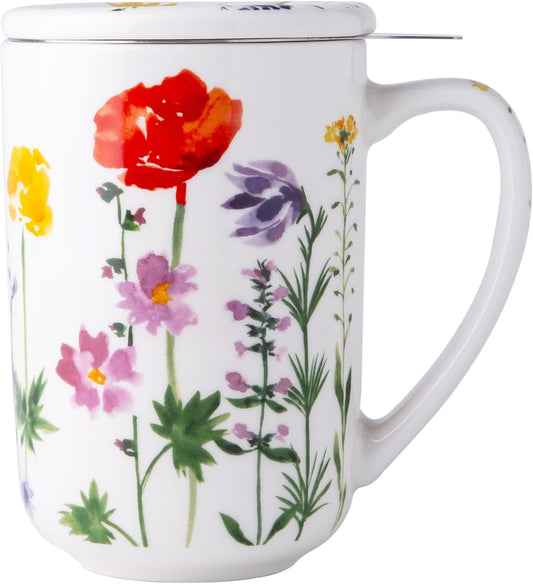 AmorArc Tea Cup With Infuser and Lid