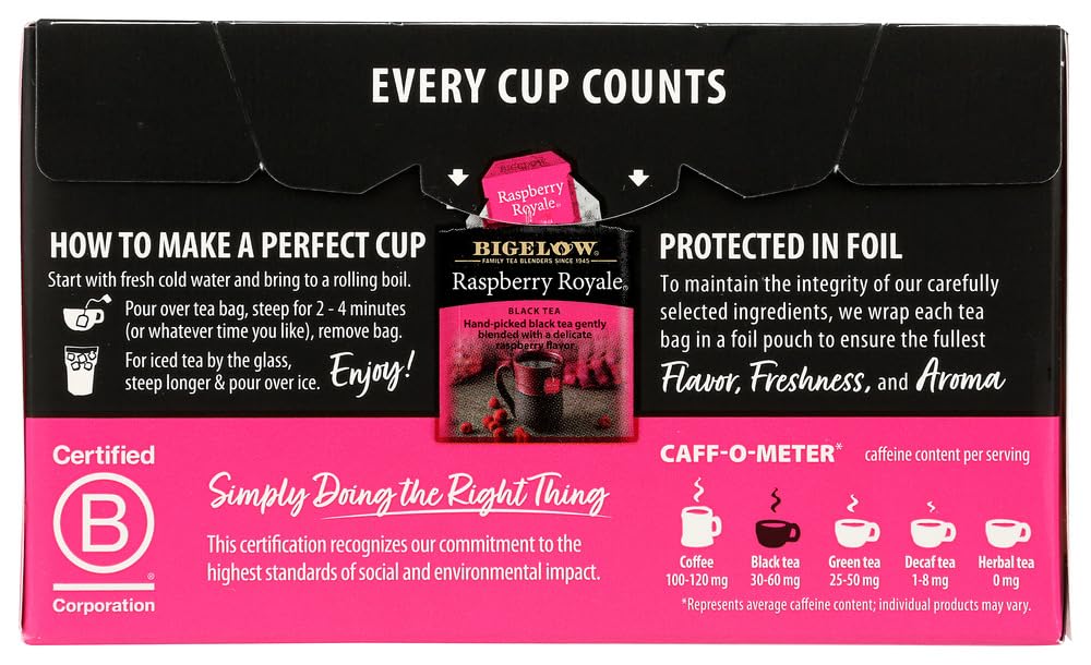 Bigelow Tea Bigelow Raspberry Royale Tea Bags - 20 ct (Pack of 2)