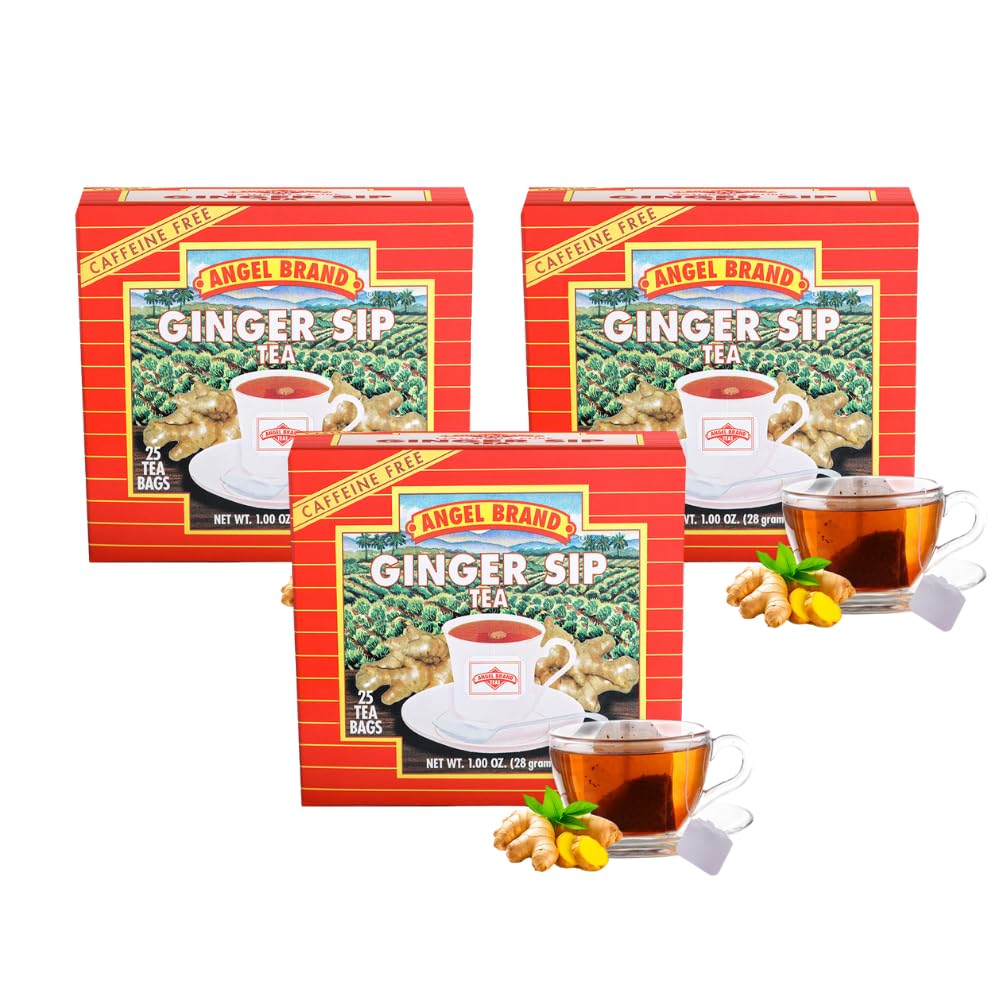 Ginger Root Tea Bags | 25 Count | 3 Pack | Digestion &amp; Immune Support