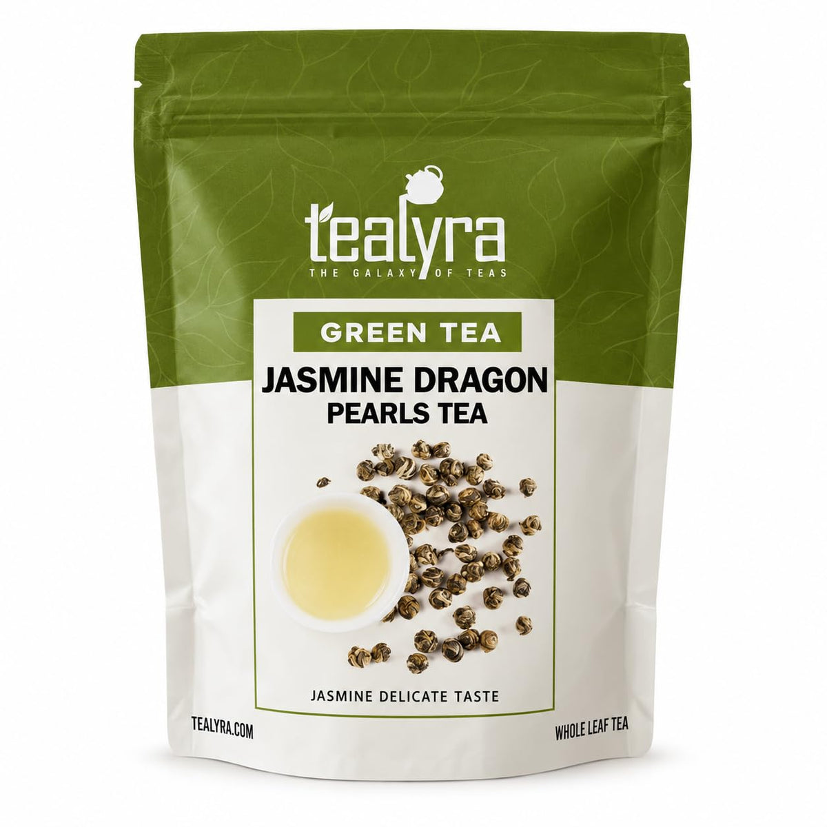 Tealyra | Imperial Jasmine Dragon Pearls Green Tea, 113g (4 oz)