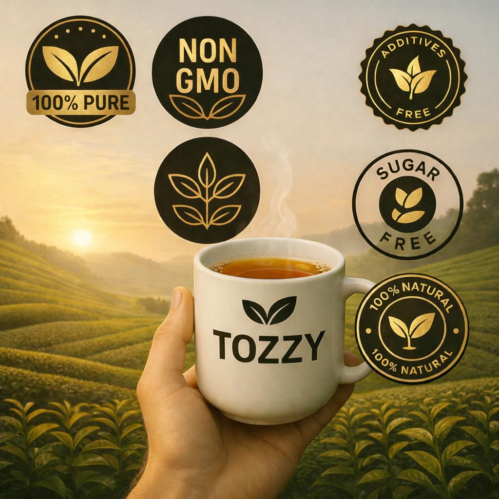 Tozzy Organic Oolong Tea – 100 Count, Plant-Based Pyramid Tea Bags