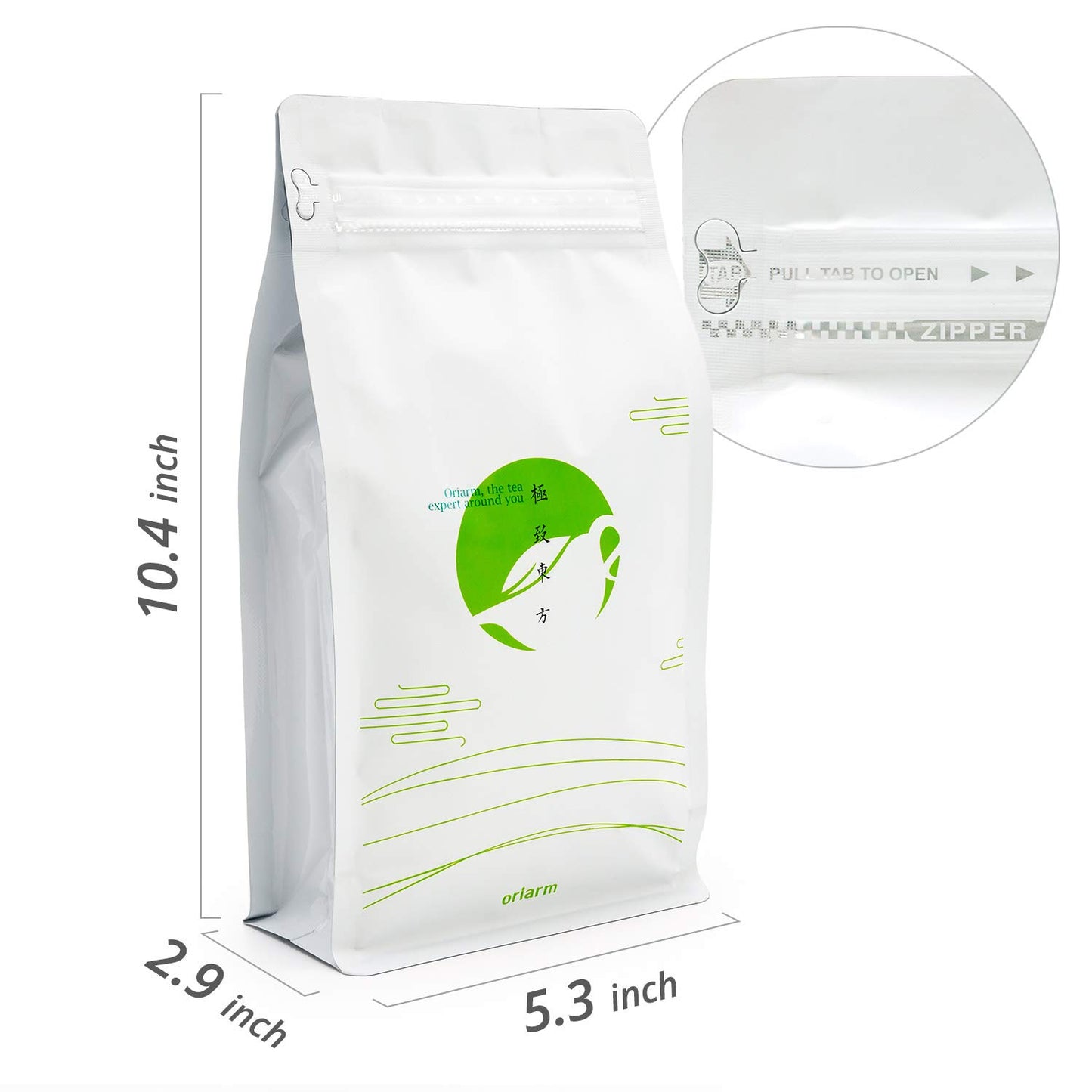 Oriarm Imperial Yunnan Silver Needle White Tea Loose Leaf - Bai Hao Yinzhen Chinese Silver Tips Tea- Caffeine Level Low - 1000g (35.3-ounce) (4 x 250g Bags)