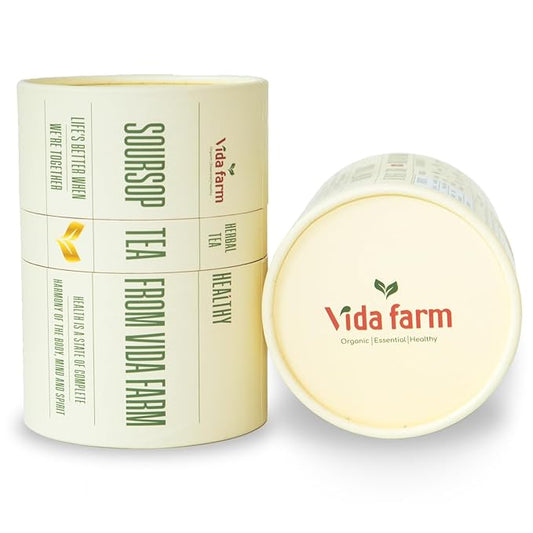 Vida Farm 100 Soursop Leaves Tea Bags, 100% Natural Soursop Graviola Leaf Tea Bags, Dried Guanabana Leaves Herbal Tea Bags, Herbal Leaf Tea, No Sugar