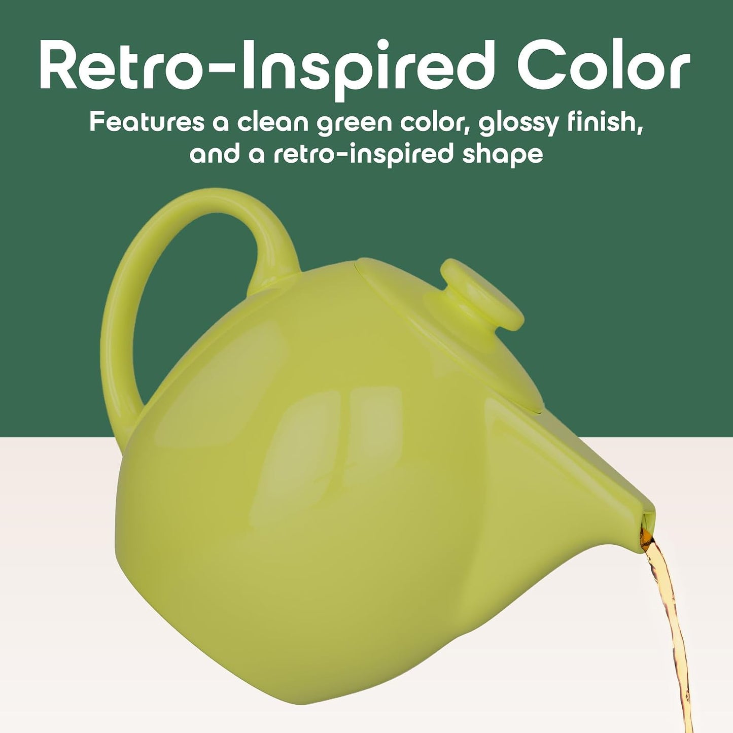 Teaz 0.75-qt. Teapot with Infuser Color: Citron
