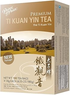 Prince of Peace Premium Ti Kuan Yin Tea, 100 Tea Bags – Ti Kuan Yin – Prince of Peace Tea – Ti Kuan Yin Tea Bags – Oolong Tea Prince of Peace – Premium Tea Bags