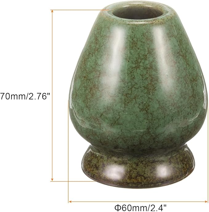 Harfington Ceramic Chasen Stand 70mm Matcha Whisk Holder Teas Set Whisks Stand Traditional Matcha Tea Chasen Holder Tea Set Accessories for Tea
