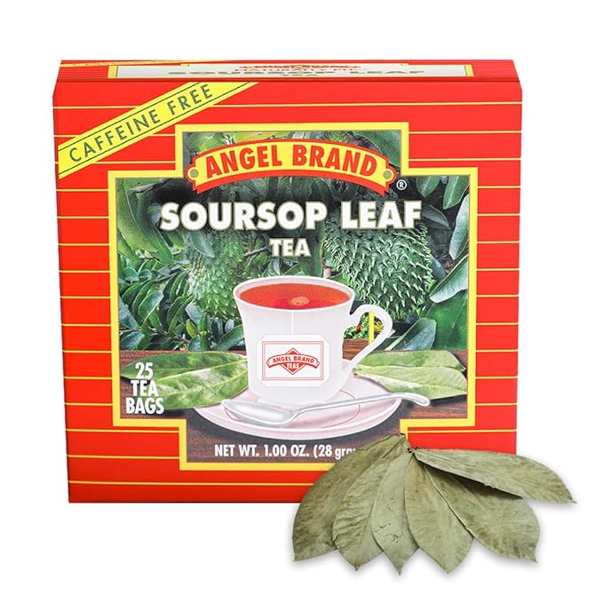 Angel Brand Soursop Tea Bags 25 – Pack 3 – Tea Bags for Health Benefits and Immune Support Famous in Jamaican Culture