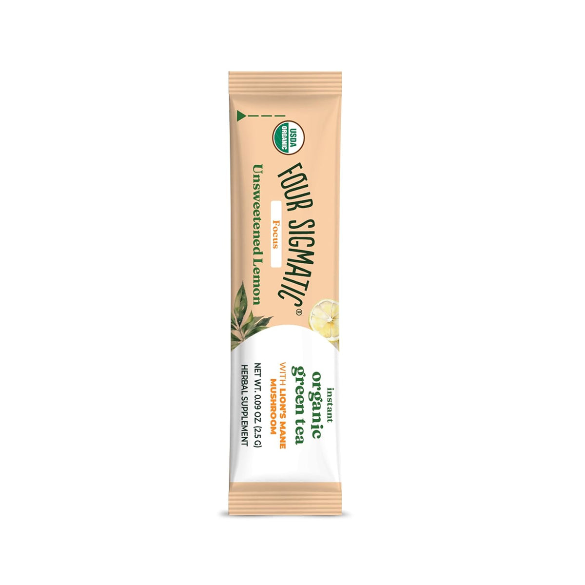 Four Sigmatic Focus Organic Green Tea Single Serve 5ct
