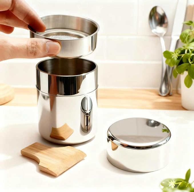 ZenMasters Pink Matcha Set – Premium 7-Pc Matcha Starter Kit w/Ceramic Pour Bowl, Stainless Sifter Canister, Bamboo Whisk & Scoop, Holder & Tea Towel – Modern Aesthetic Gift Set