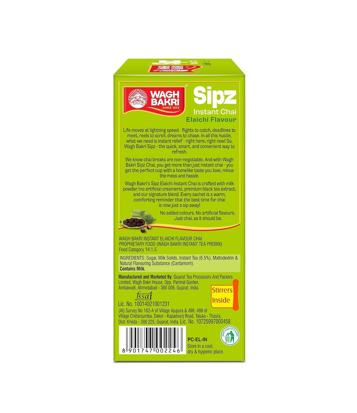 Wagh Bakri Elaichi Instant Tea Premix 80G