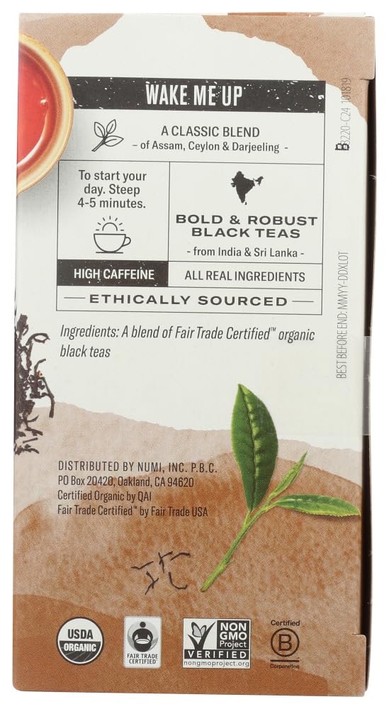 Organic Teas and Teasans, 1.4oz, Breakfast Blend, 18/Box
