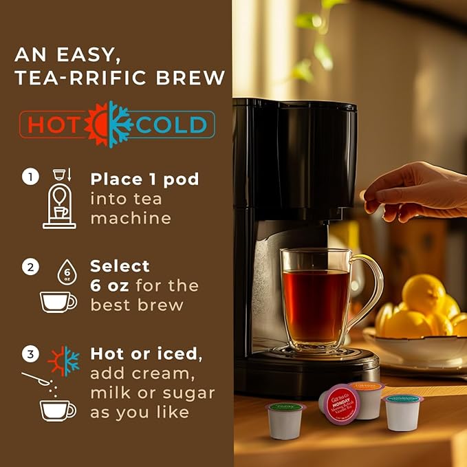 Gya Tea Co 7 Days Tea Pod Collection Gift Set (16 Count) - Different Flavors Assorted Variety Pack