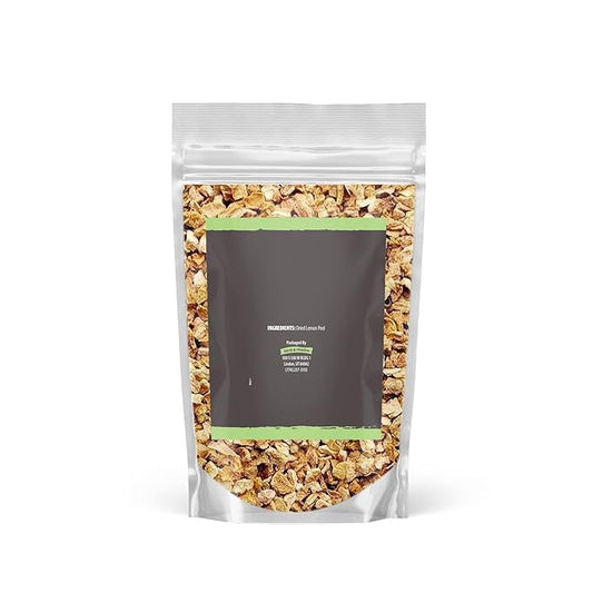 Birch & Meadow 8 oz Lemon Peel Cut and Sifted, Teas, Drinks & Seasonings