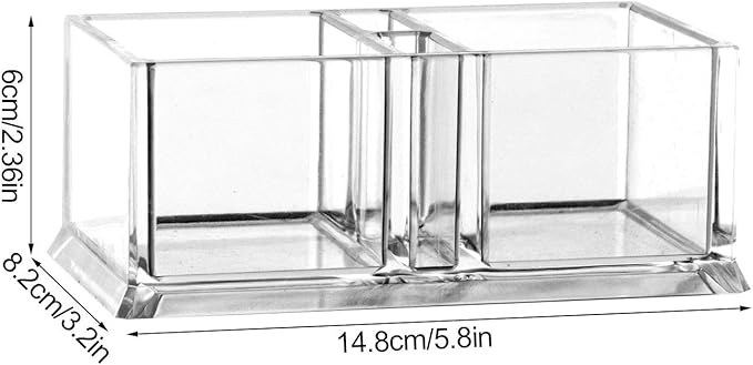Small Tea Box for Coffee Sugar Bags Holder 5.8x3.2x2.36 inch,Transparent Coffee Sugar Bags Organizer for Home Containers