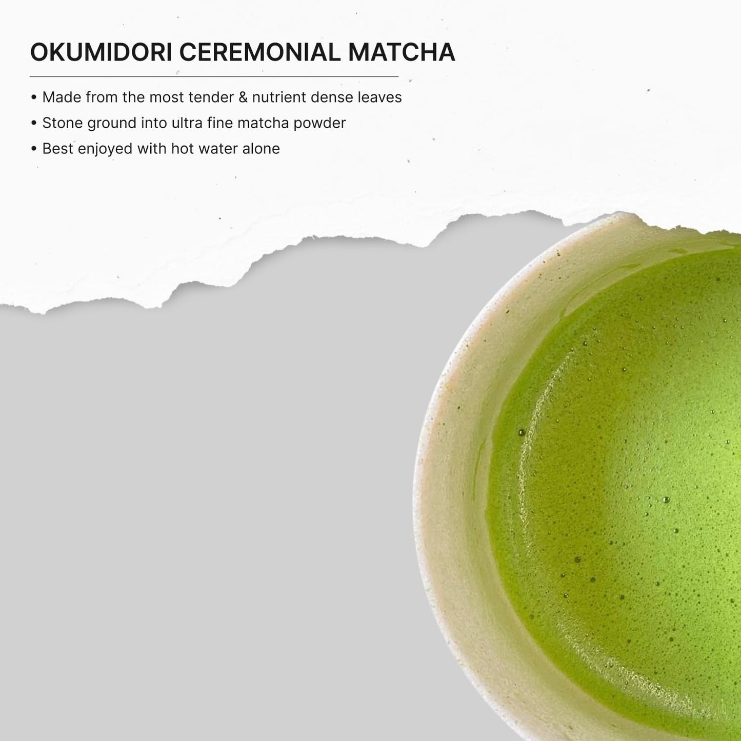 FKRO Organic Okumidori Ceremonial Grade Matcha Green Tea Powder | Award-Winning Family Farm, Direct from Japan | Single Cultivar 1st Harvest | Stone-Ground, Air-Flown Monthly | 30g Pouch