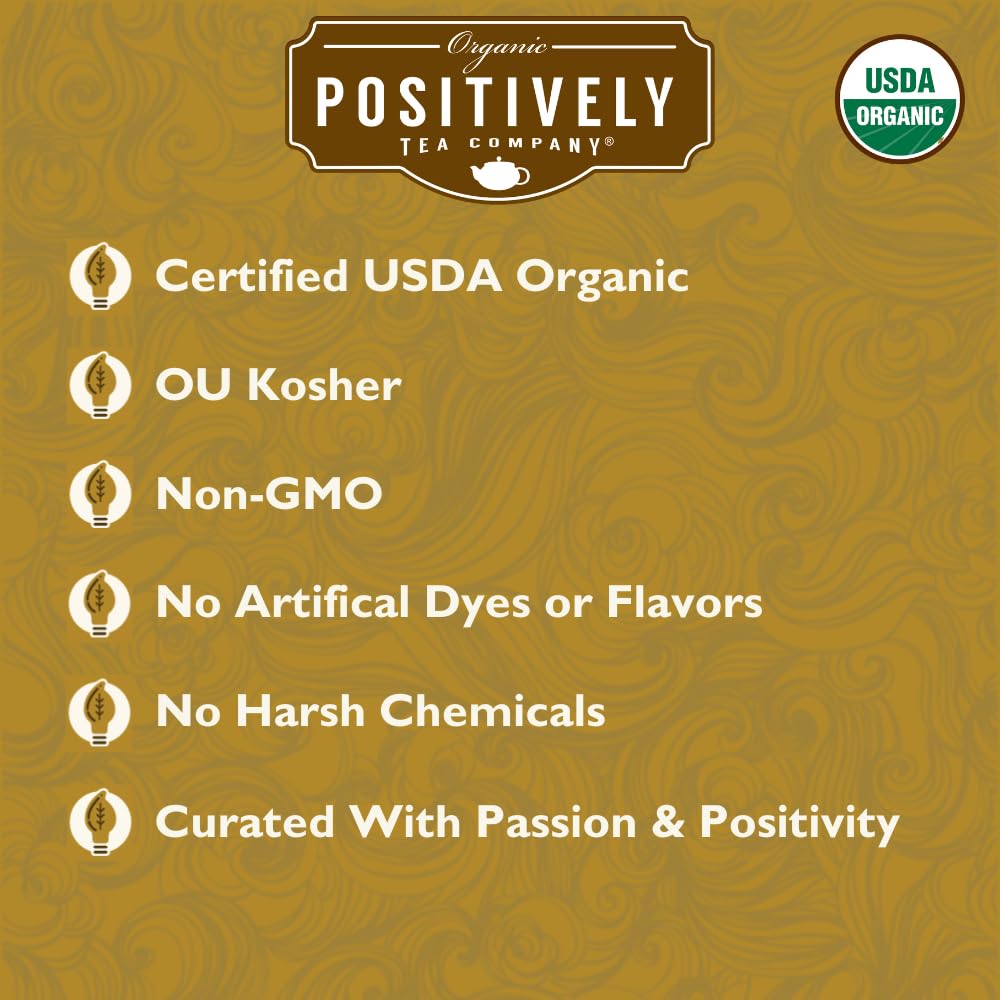 Organic Positively Tea Company, Qilan Wuyuan Oolong Tea, Loose Leaf, 16 Ounce
