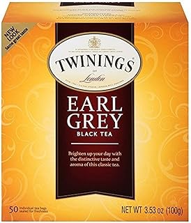 Twinings Earl Grey Black Tea, 50 ct